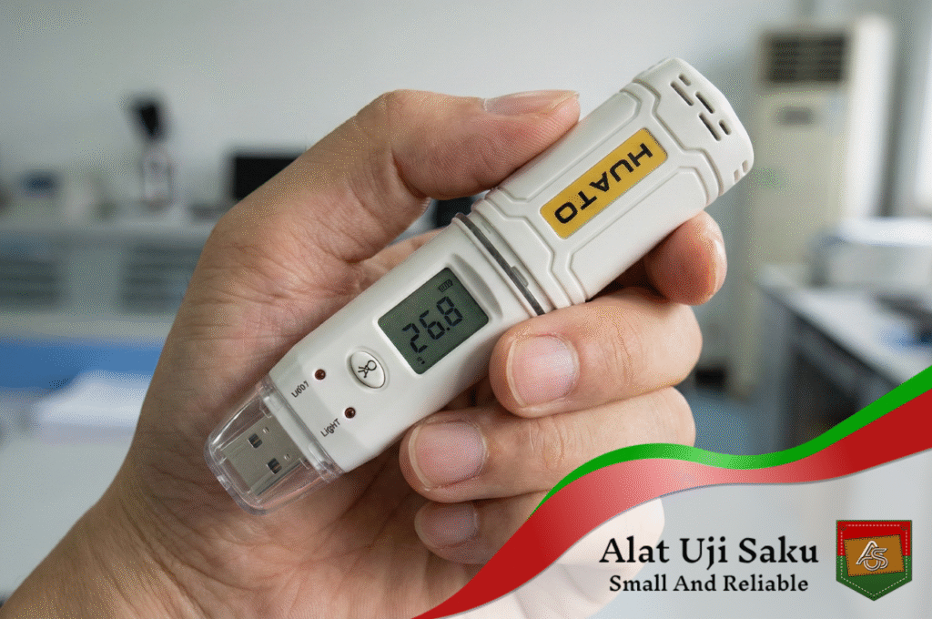 Digital thermocouple temperature recorder by HUATO.